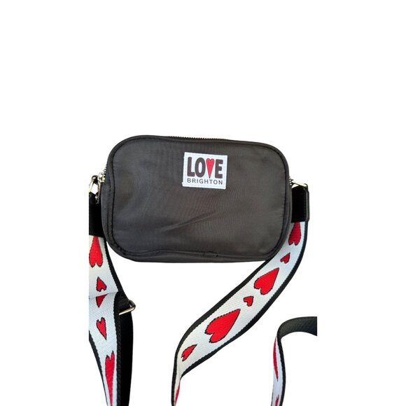 Love Brighton Crossbody Bag With Heart Strap & Zipper Compartments. - Picture 3 of 9
